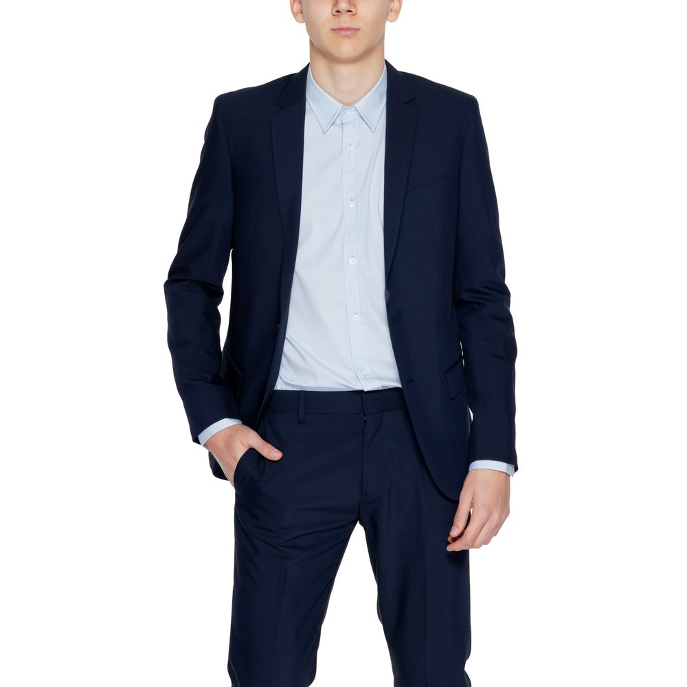 Antony Morato Blue Polyester Blazer | Regal Royce