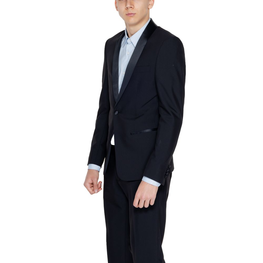 Antony Morato Black Polyester Blazer | Regal Royce
