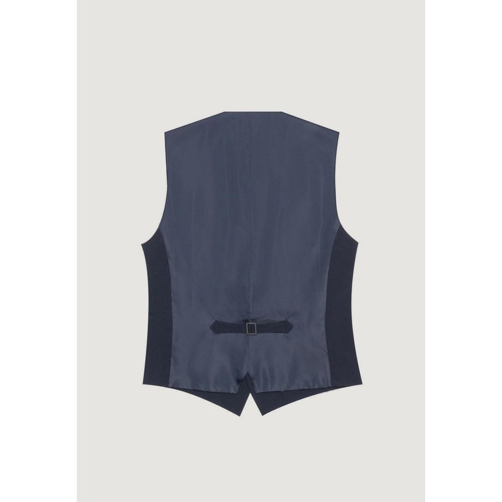 Antony Morato Blue Polyester Waistcoat | Regal Royce