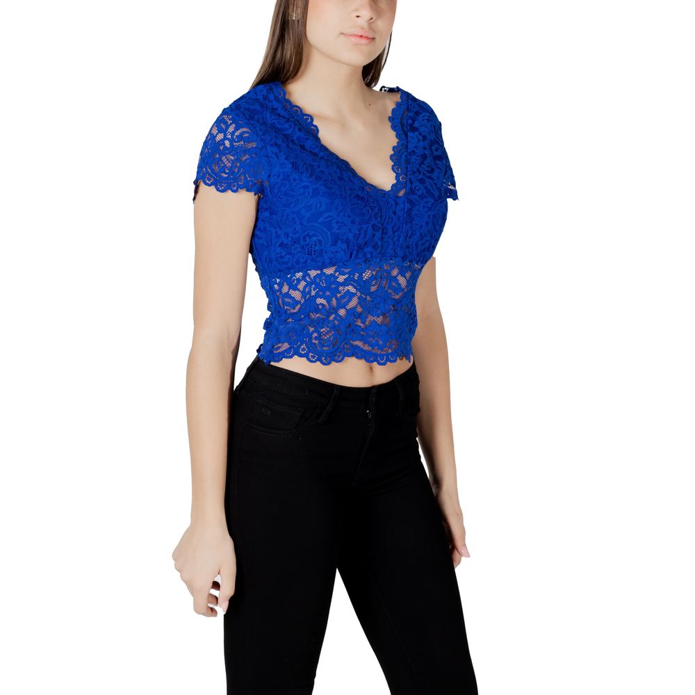 Morgan De Toi Blue Polyamide Top | Regal Royce