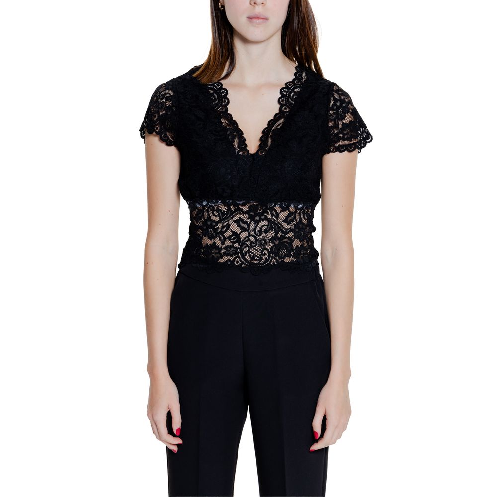 Morgan De Toi Black Polyamide Top | Regal Royce