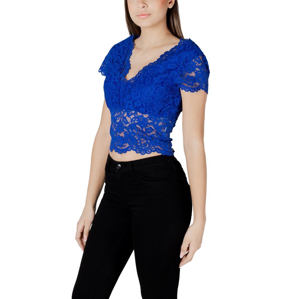 Morgan De Toi Blue Polyamide Top | Regal Royce
