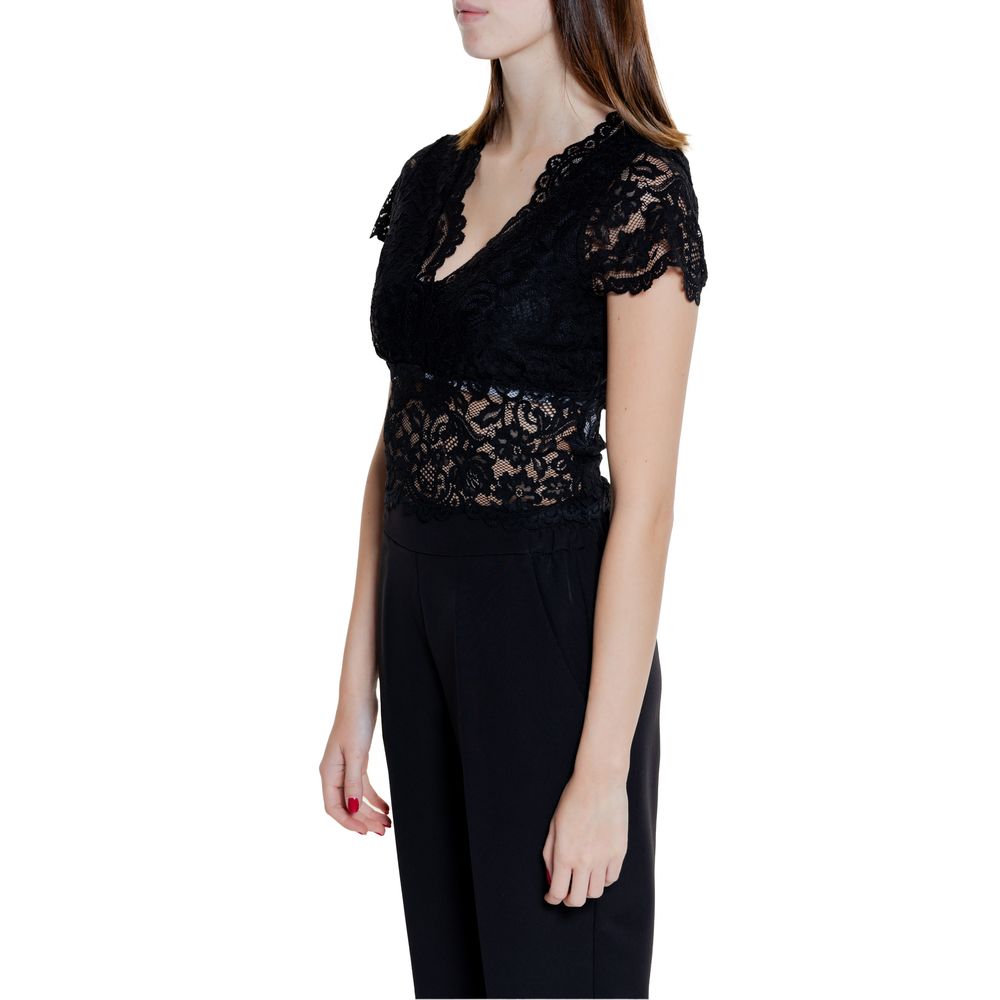 Morgan De Toi Black Polyamide Top | Regal Royce