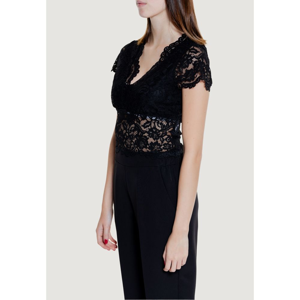 Morgan De Toi Black Polyamide Top | Regal Royce