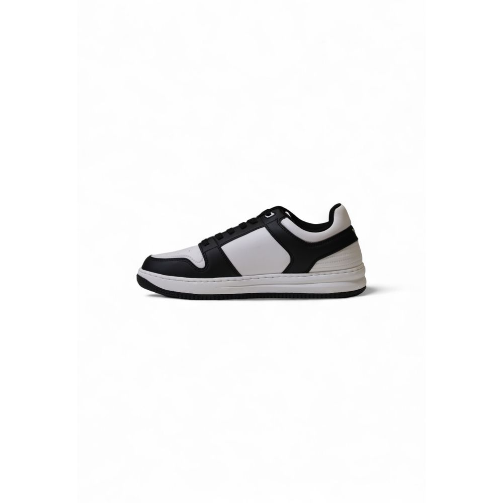 EA7 Emporio Armani Black And White Polyester Athletic Sneakers | Regal Royce