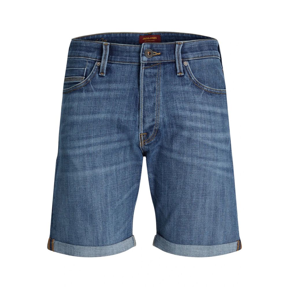 Jack Jones Blue Cotton Bermuda Shorts | Regal Royce