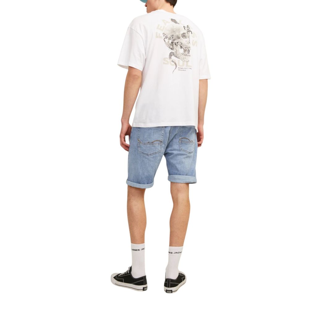 Jack Jones Light Blue Cotton Bermuda Shorts | Regal Royce