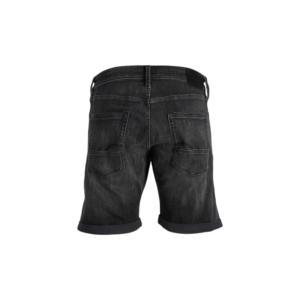 Jack Jones Black Cotton Bermuda Shorts | Regal Royce