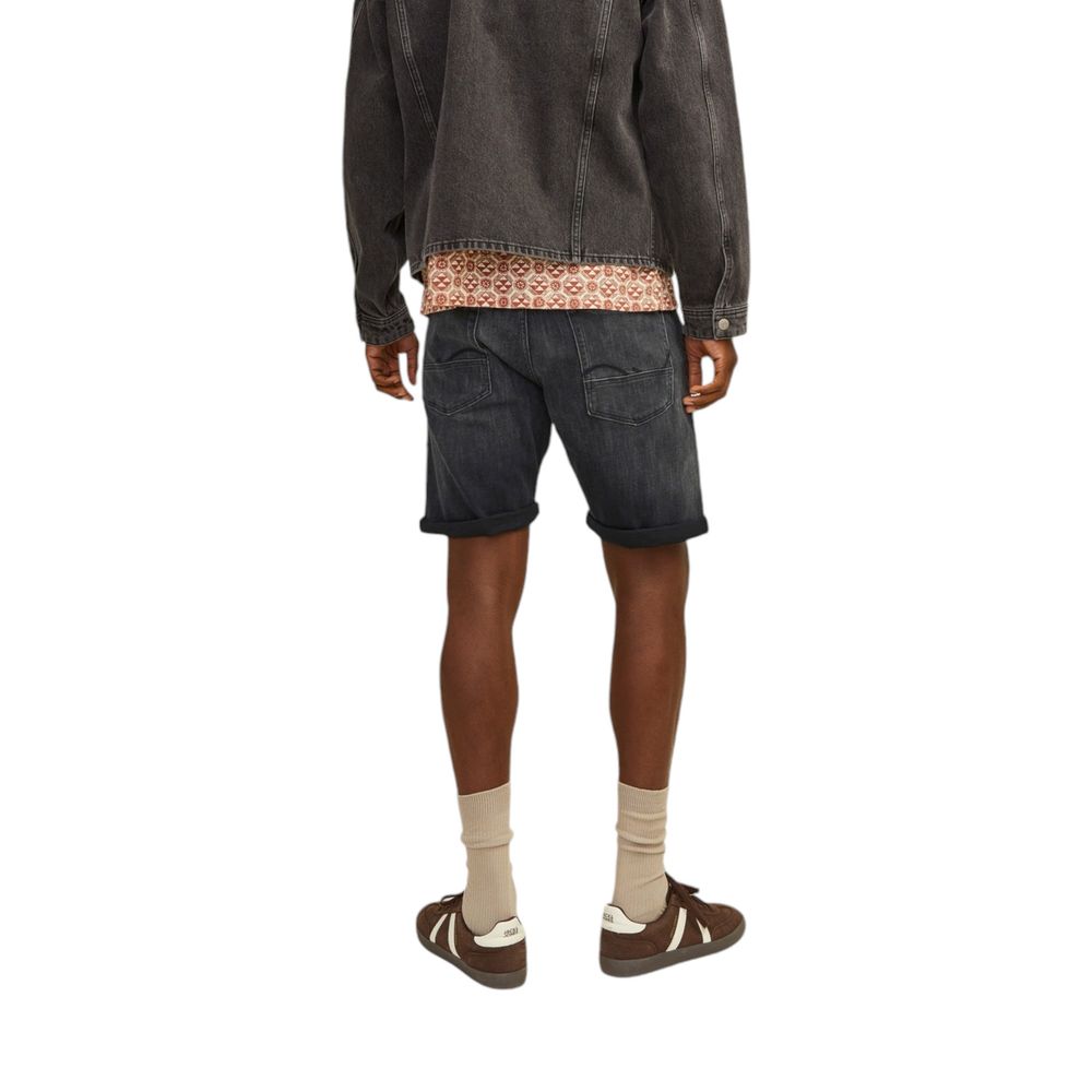 Jack Jones Black Cotton Bermuda Shorts | Regal Royce