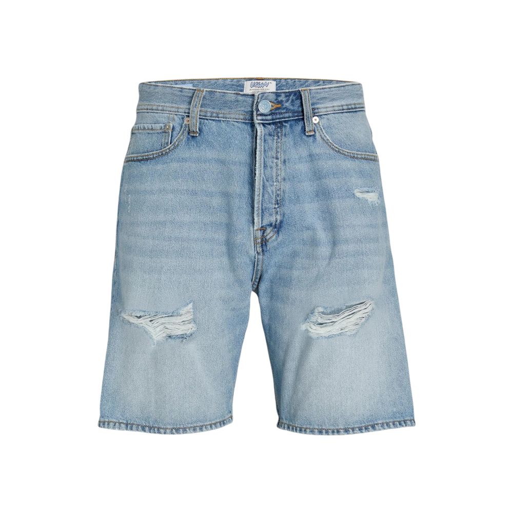 Jack Jones Light Blue Cotton Bermuda Shorts | Regal Royce