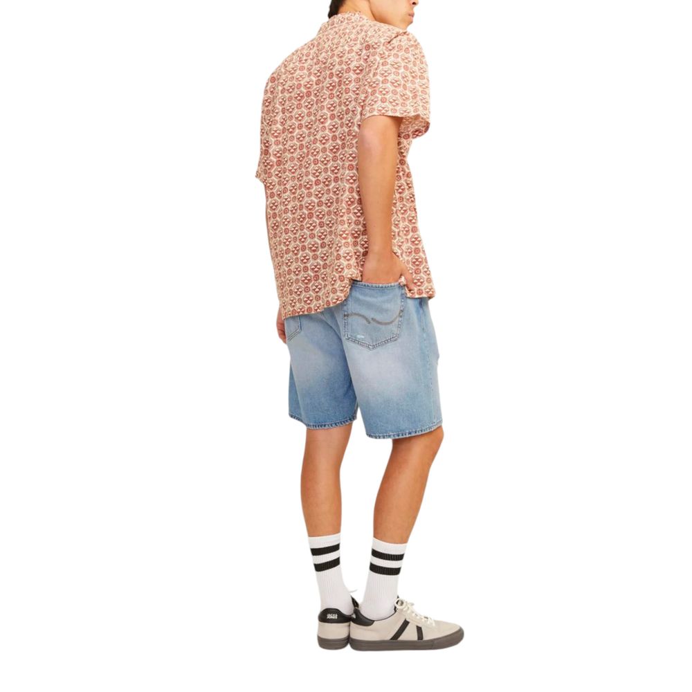 Jack Jones Light Blue Cotton Bermuda Shorts | Regal Royce