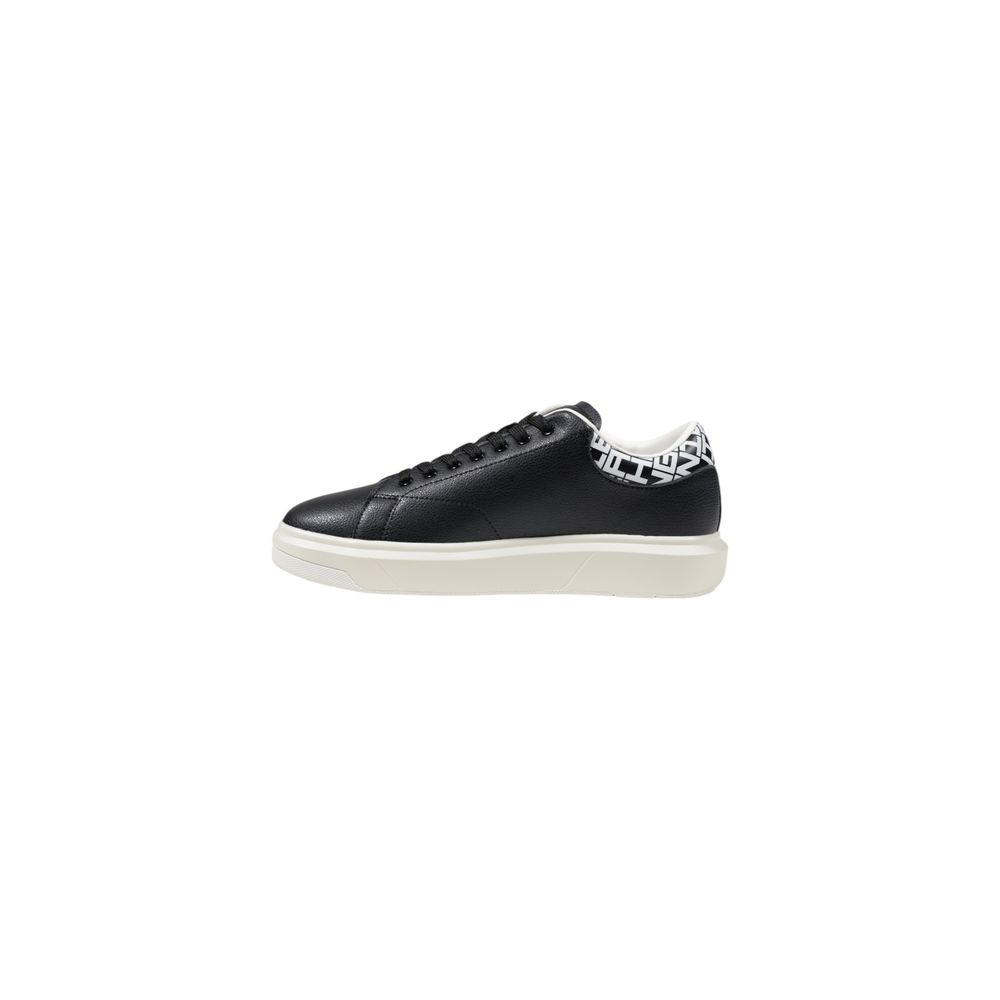 Armani Exchange Black And White Leather Low Top Sneakers | Regal Royce