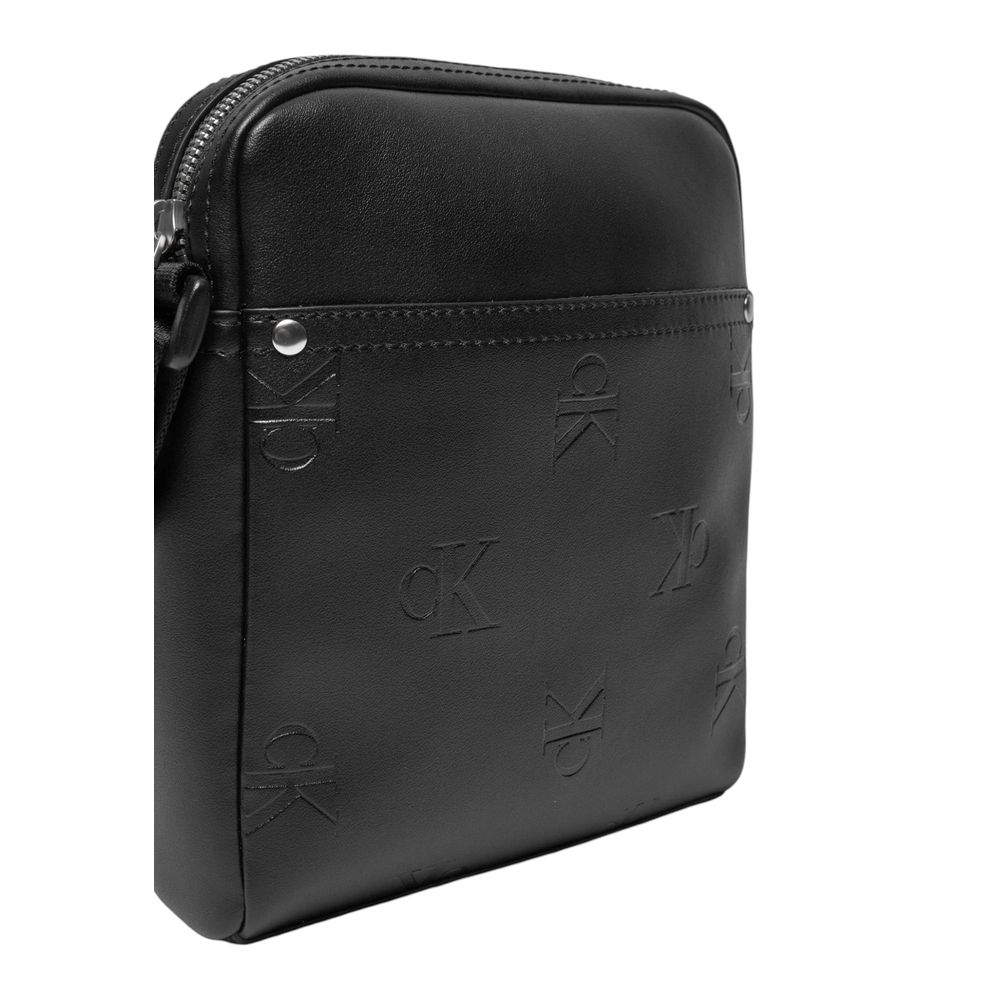 Calvin Klein Jeans Black Polyethylene Messenger Bag | Regal Royce