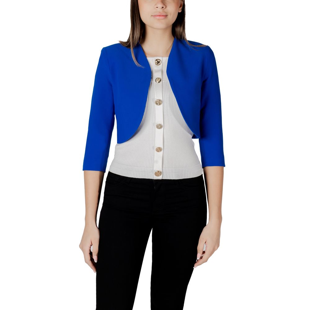 Morgan De Toi Blue Polyester Full-Length Jacket | Regal Royce