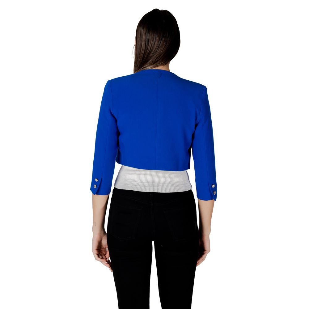 Morgan De Toi Blue Polyester Full-Length Jacket | Regal Royce