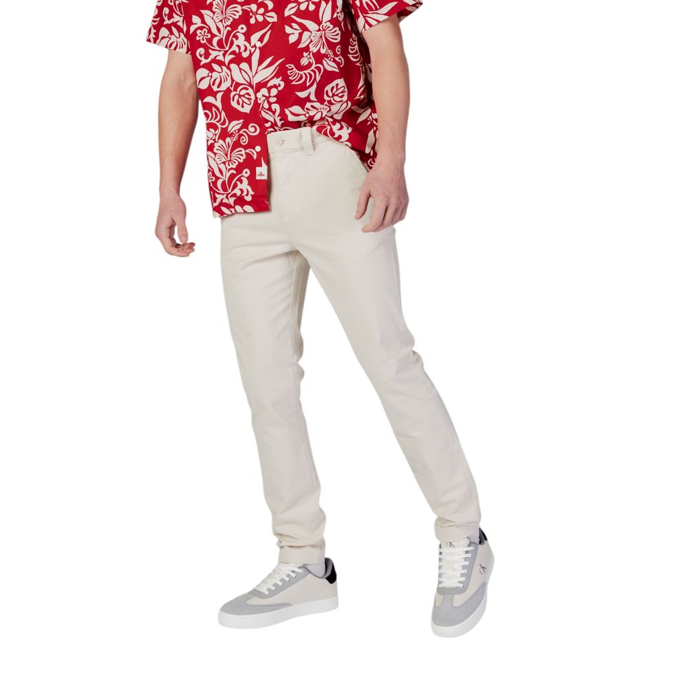 Tommy Hilfiger Jeans Beige Cotton Skinny Pants | Regal Royce