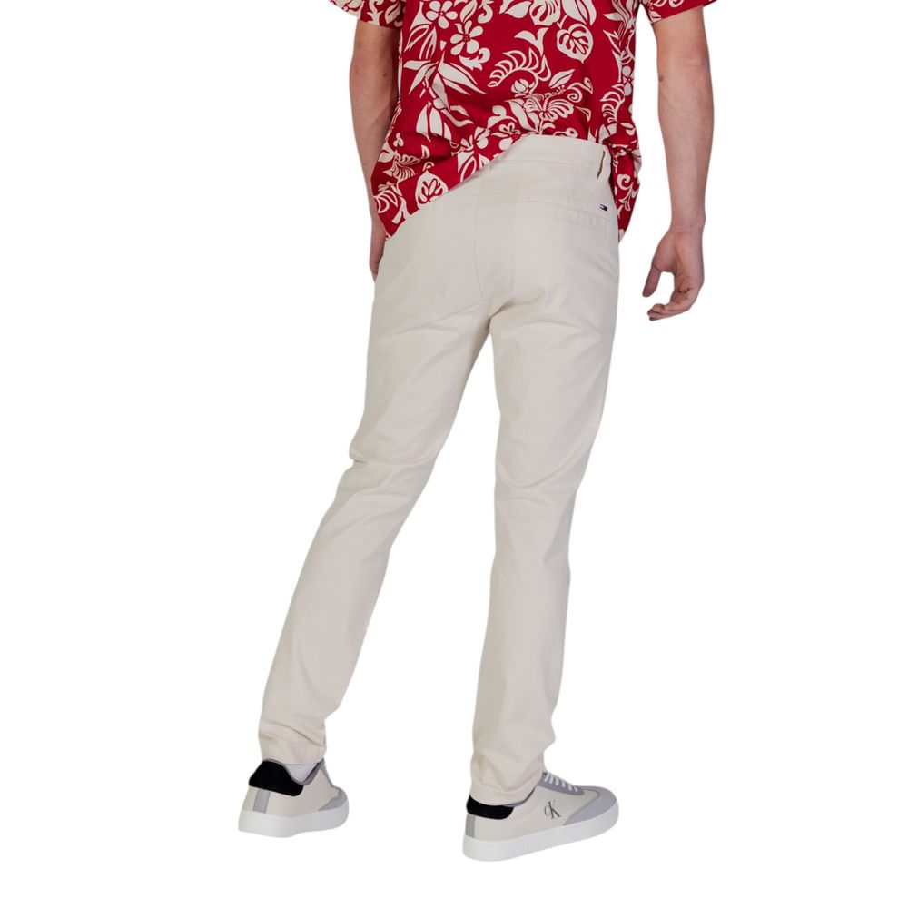 Tommy Hilfiger Jeans Beige Cotton Skinny Pants | Regal Royce
