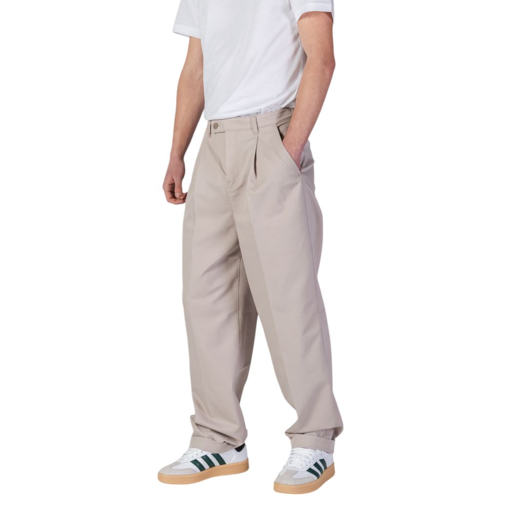 Calvin Klein Jeans Beige Recycled Polyester Casual Pants | Regal Royce