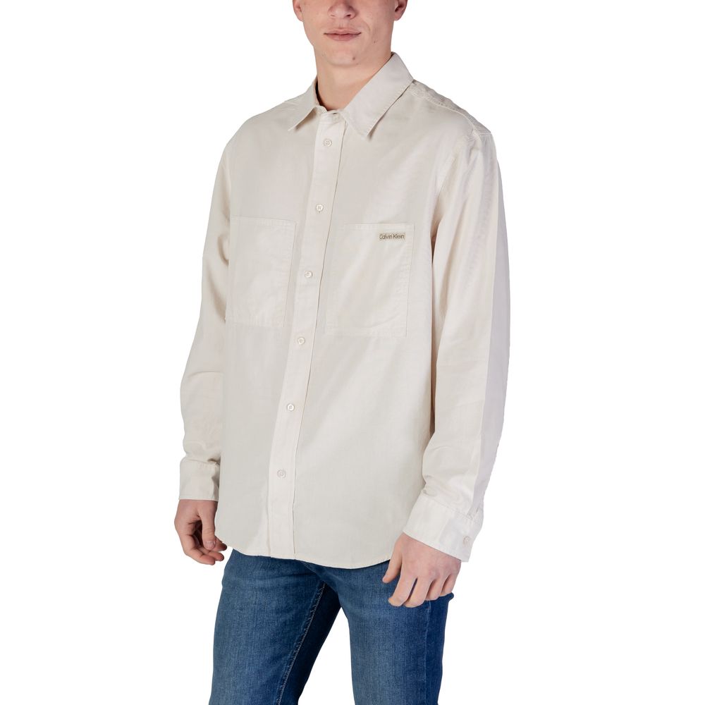 Calvin Klein Jeans Beige Recycled Cotton Clothing | Regal Royce