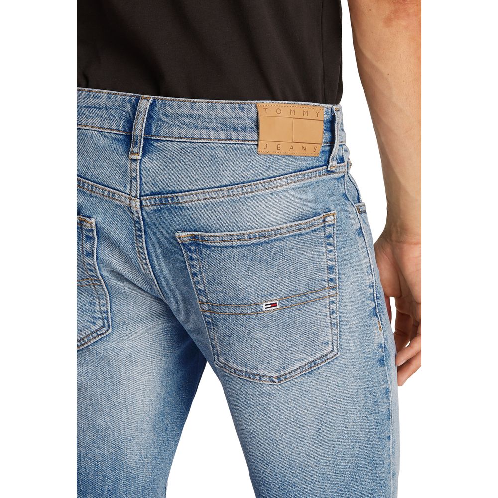 Tommy Hilfiger Jeans Light Blue Recycled Cotton Bermuda Shorts | Regal Royce