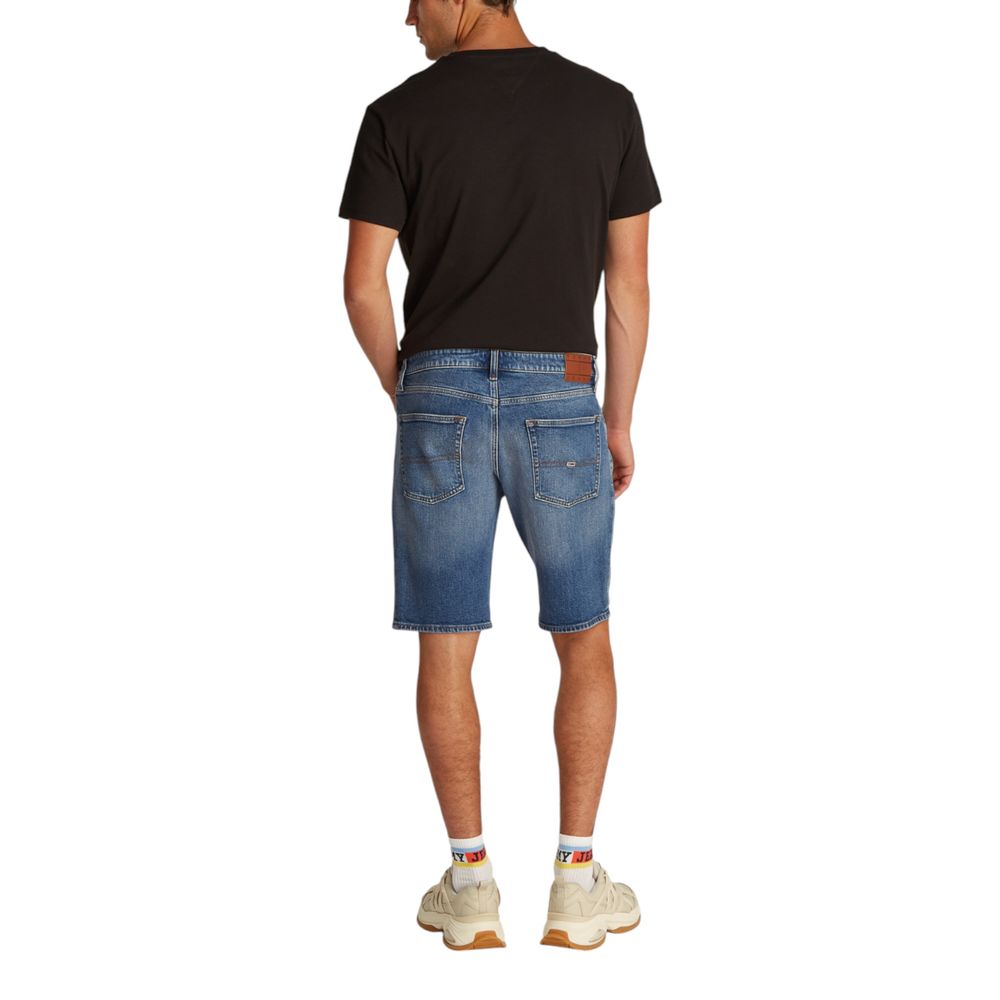 Tommy Hilfiger Jeans Blue Recycled Cotton Bermuda Shorts | Regal Royce