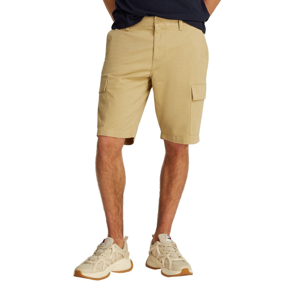 Tommy Hilfiger Jeans Beige Cotton Bermuda Shorts | Regal Royce