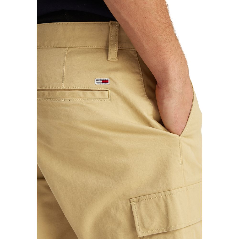 Tommy Hilfiger Jeans Beige Cotton Bermuda Shorts | Regal Royce