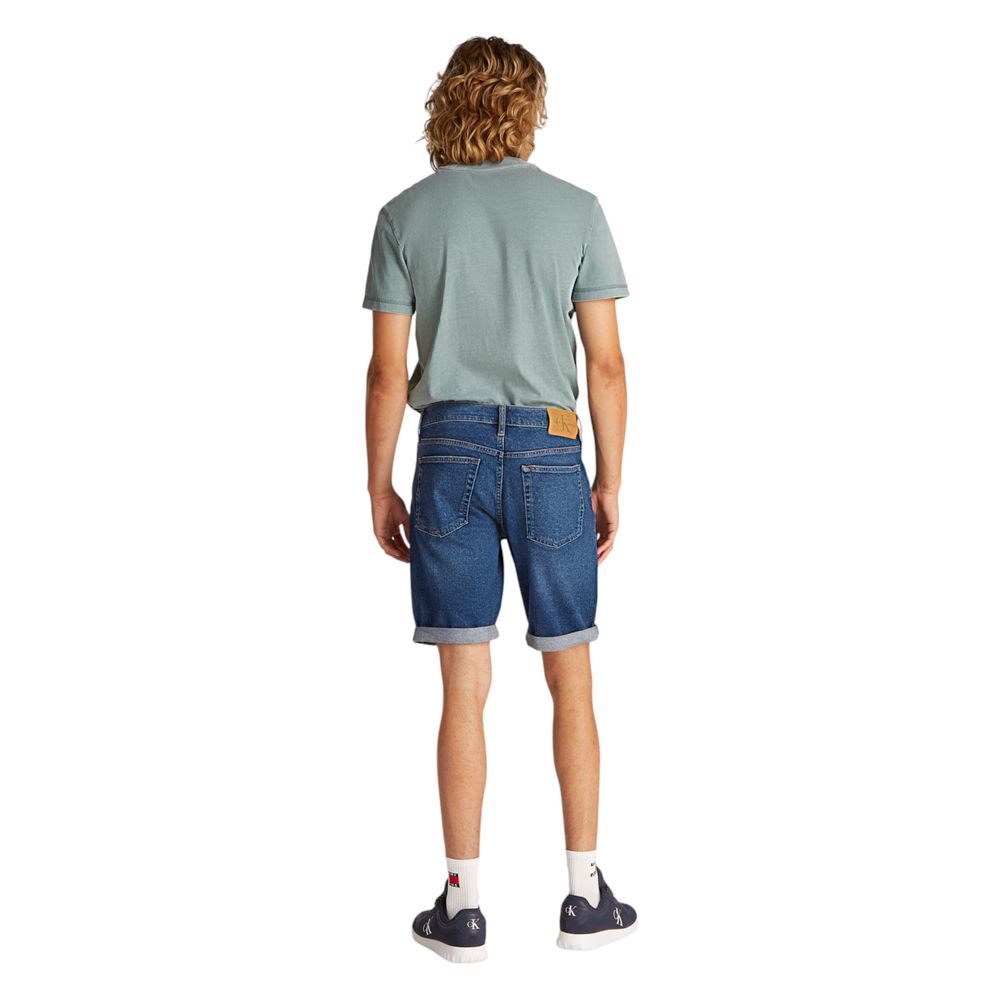 Calvin Klein Jeans Blue Cotton Bermuda Shorts | Regal Royce