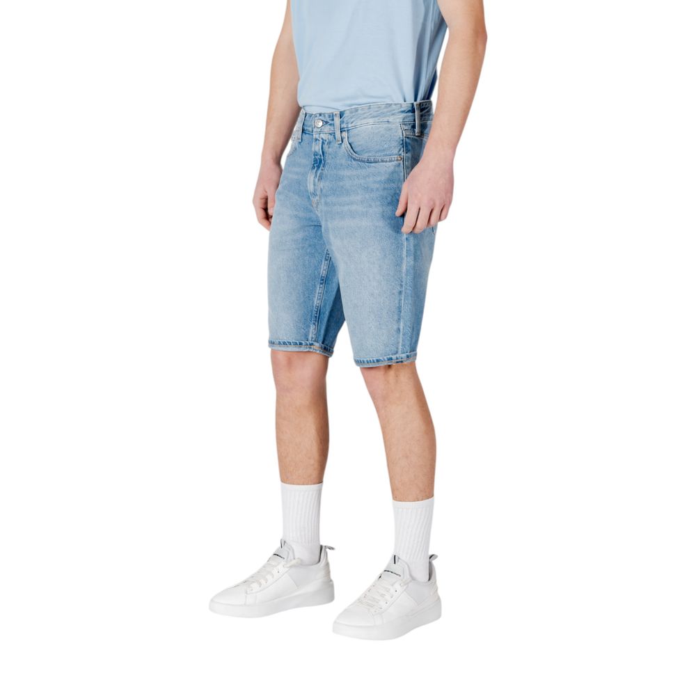 Calvin Klein Jeans Blue Cotton Bermuda Shorts | Regal Royce