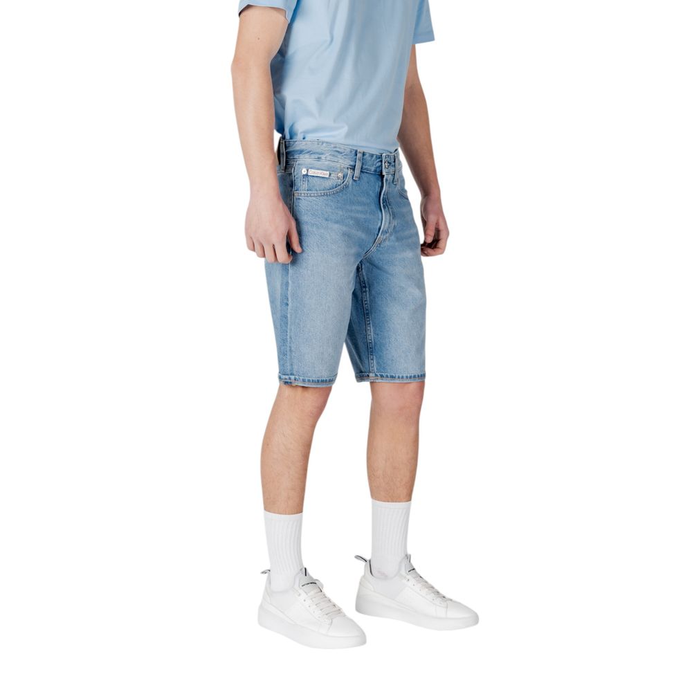 Calvin Klein Jeans Blue Cotton Bermuda Shorts