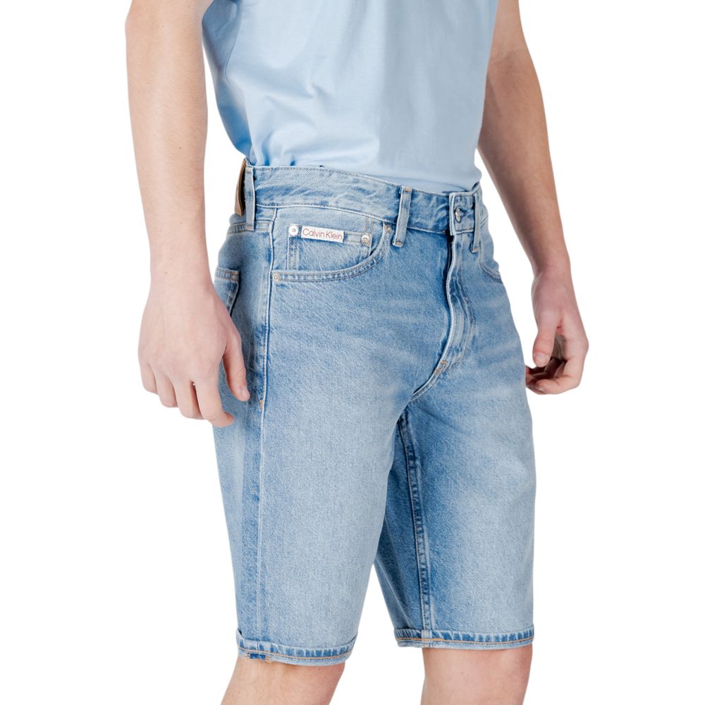 Calvin Klein Jeans Blue Cotton Bermuda Shorts | Regal Royce