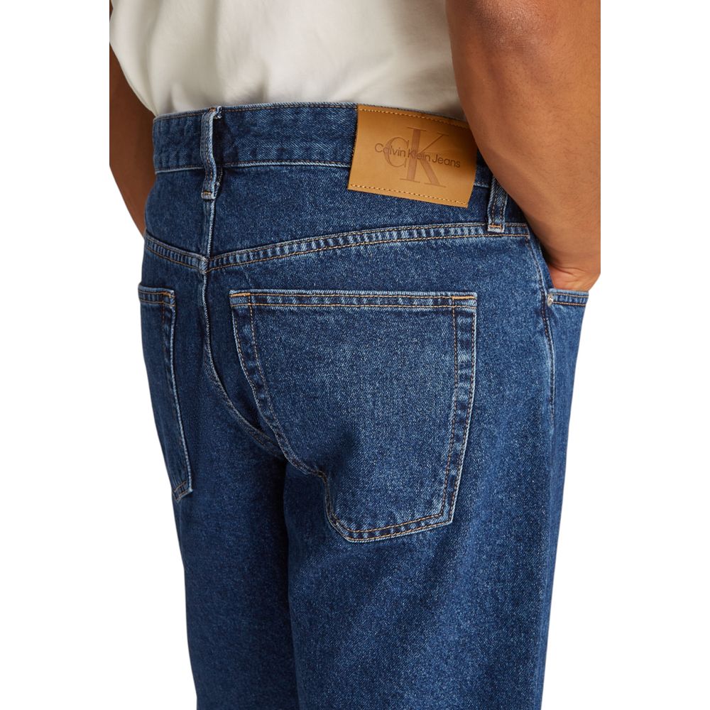 Calvin Klein Jeans Blue Cotton Bermuda Shorts | Regal Royce
