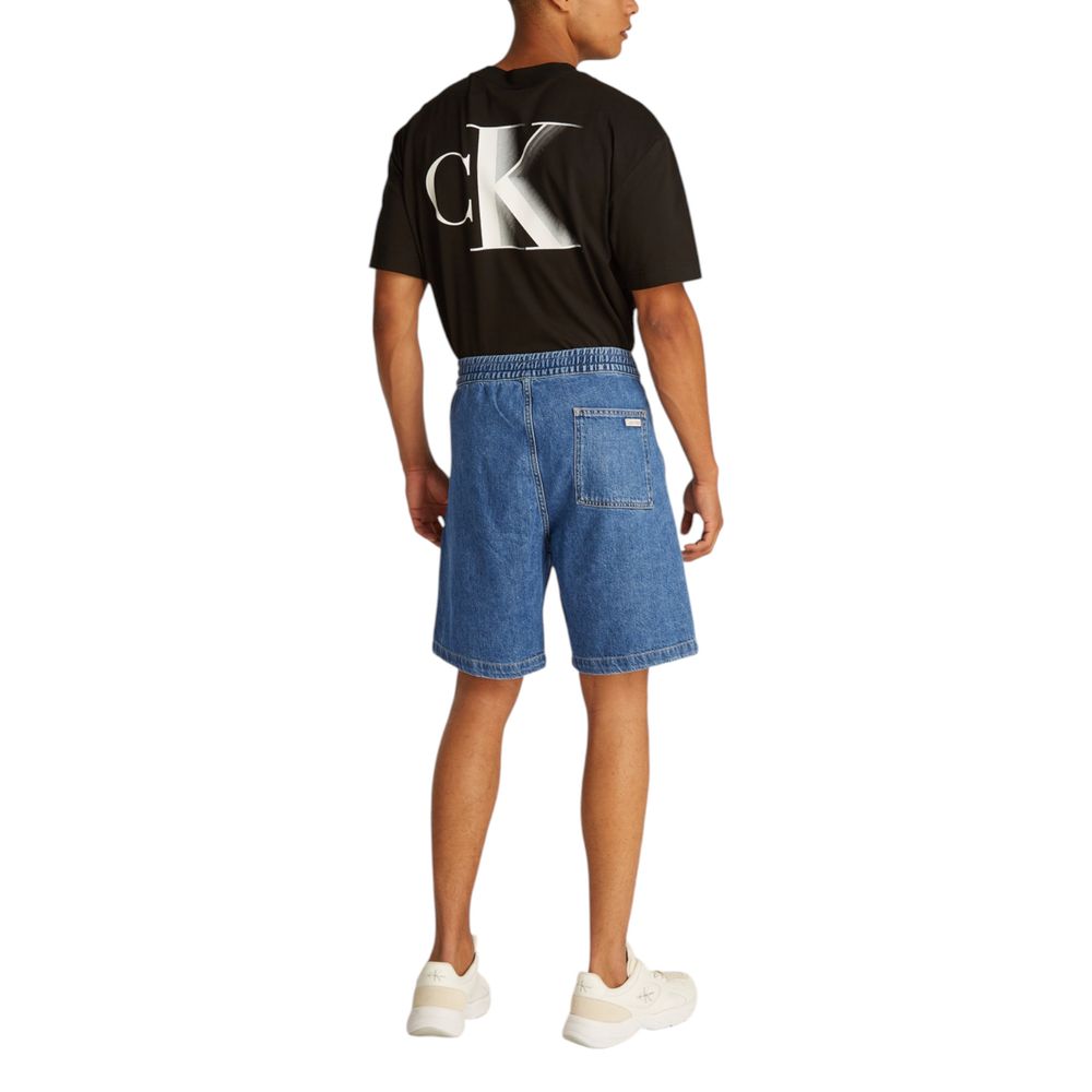 Calvin Klein Jeans Blue Cotton Bermuda Shorts | Regal Royce