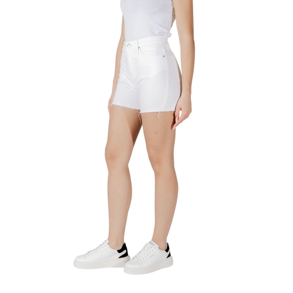 Calvin Klein Jeans White Cotton Shorts | Regal Royce