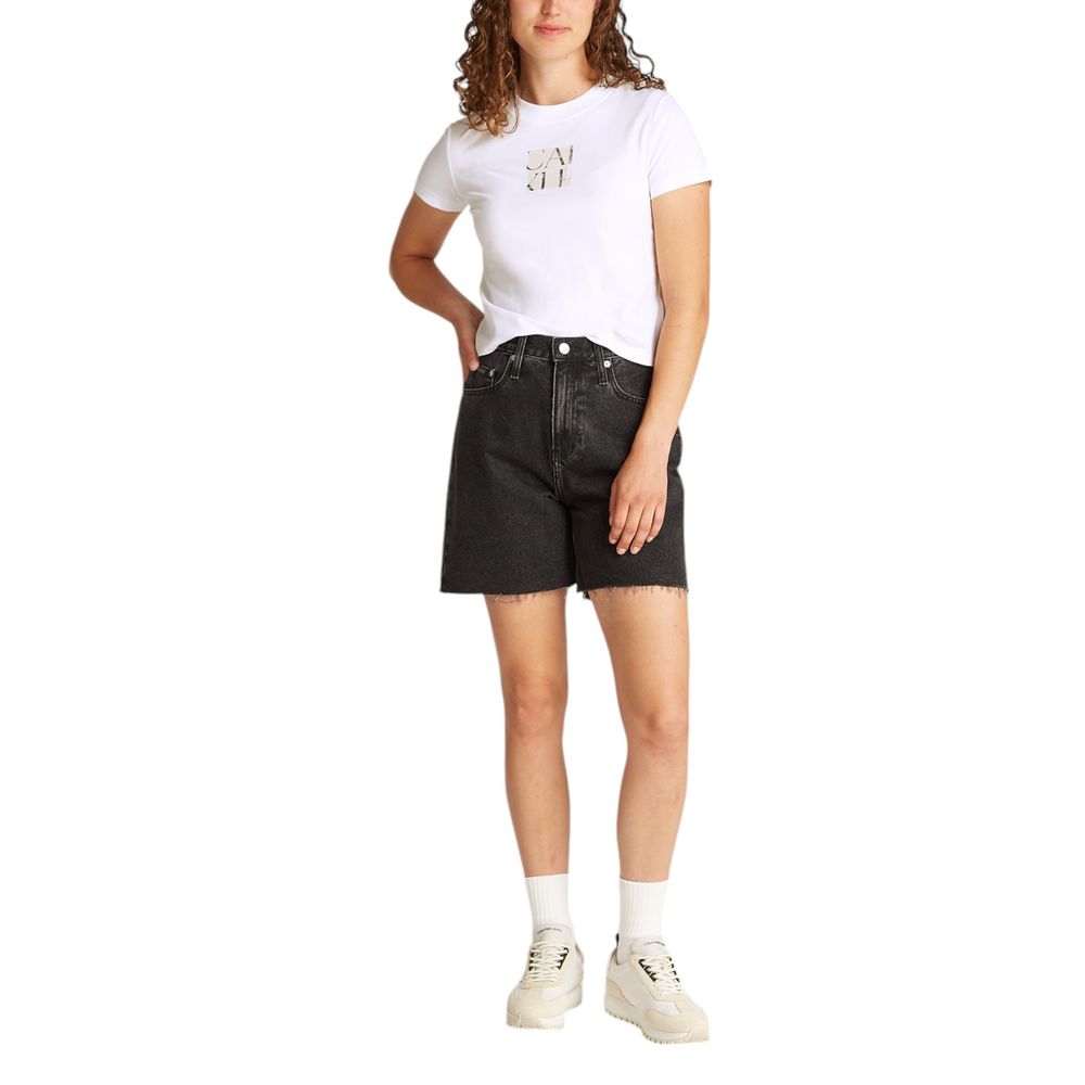 Calvin Klein Jeans White Recycled Cotton T-Shirt | Regal Royce