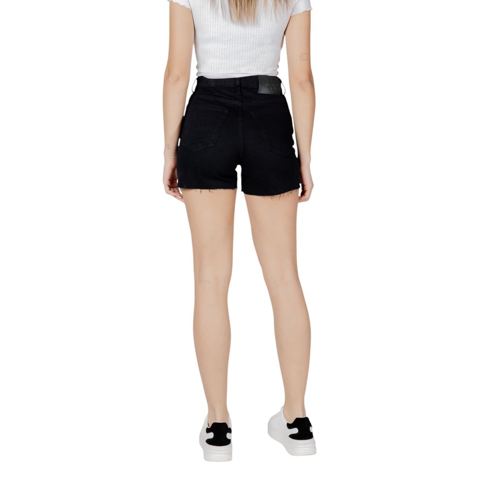 Calvin Klein Jeans Black Cotton Shorts | Regal Royce