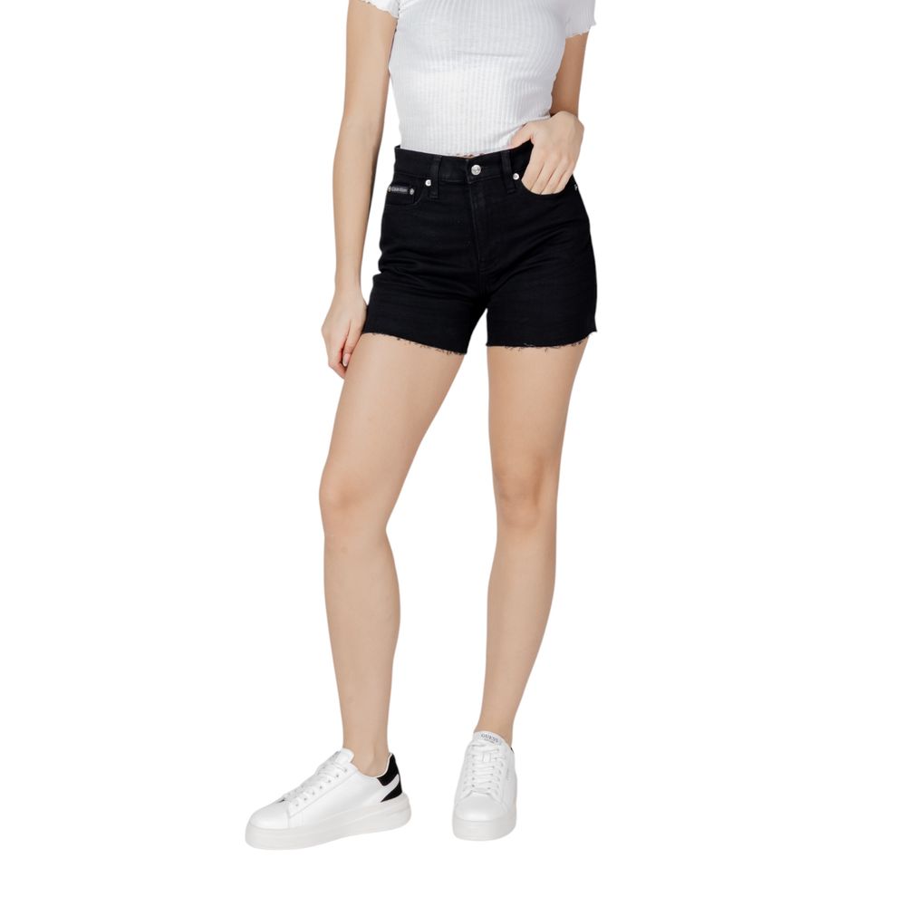 Calvin Klein Jeans Black Cotton Shorts | Regal Royce