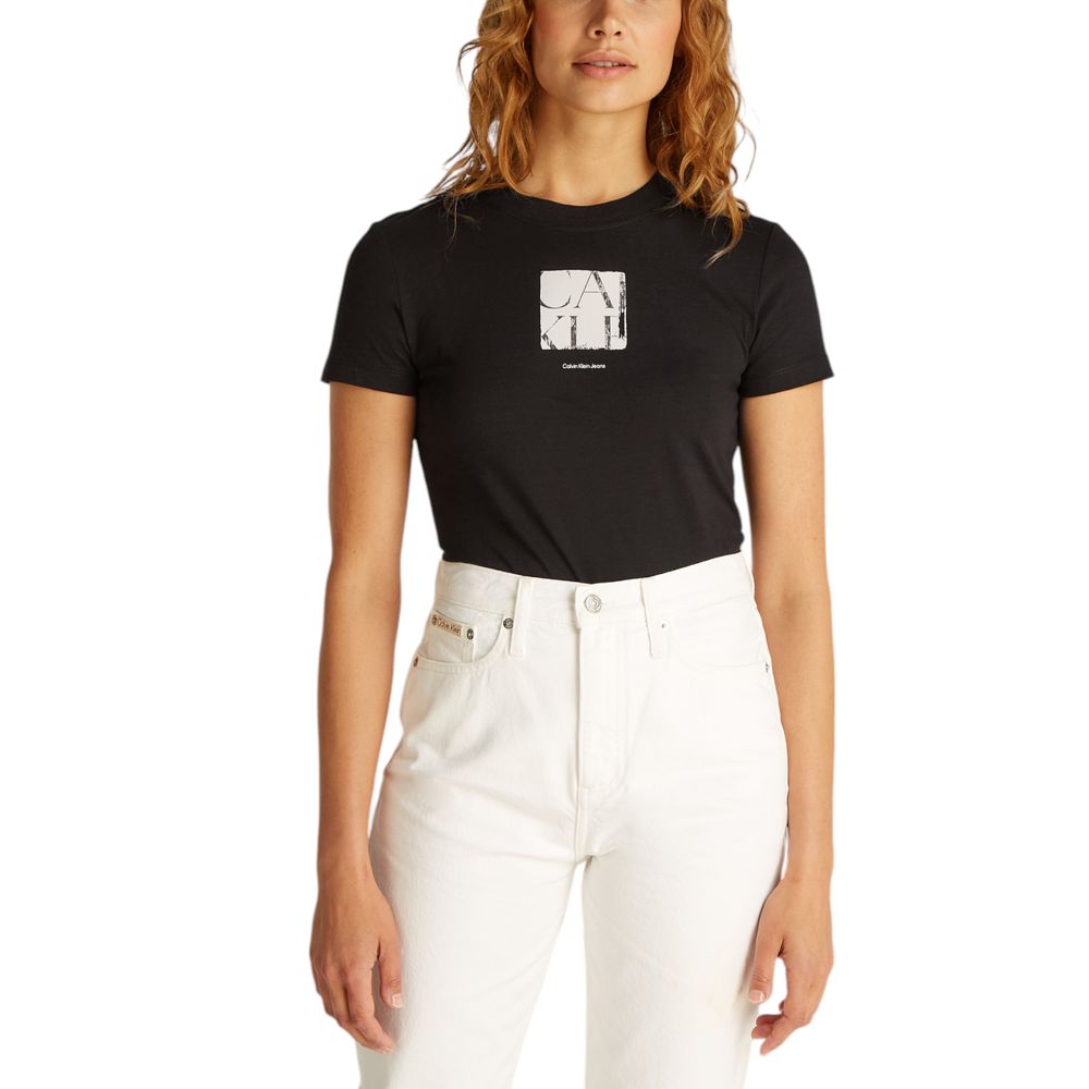 Calvin Klein Jeans Black Recycled Cotton T-Shirt | Regal Royce