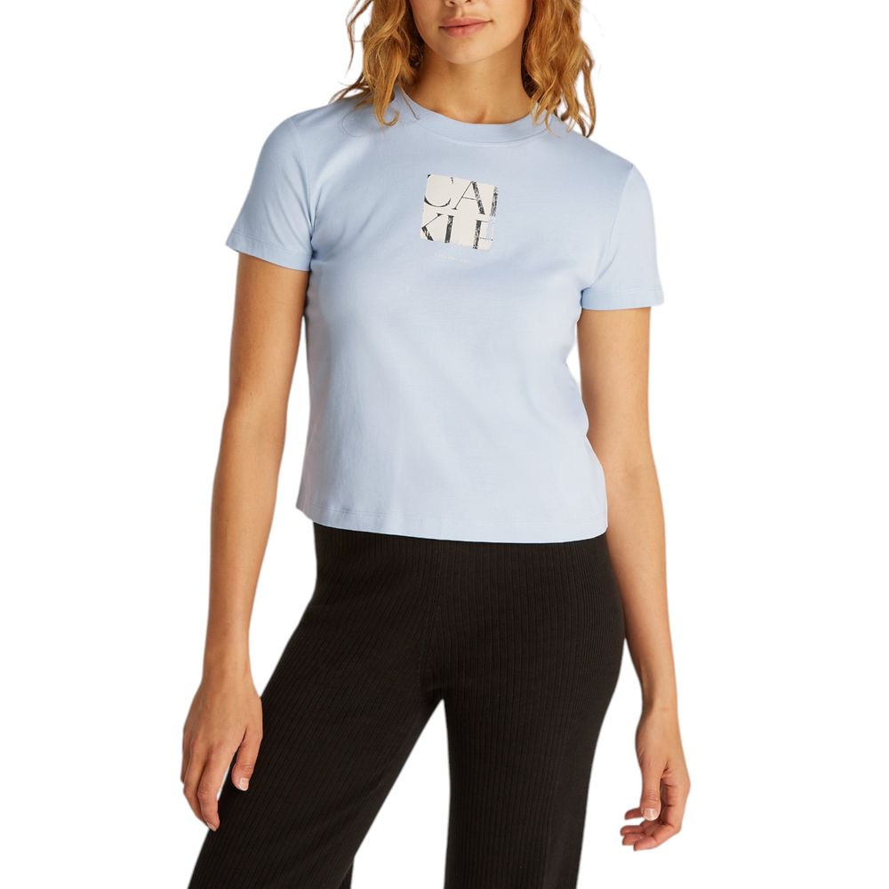 Calvin Klein Jeans Blue Recycled Cotton T-Shirt | Regal Royce
