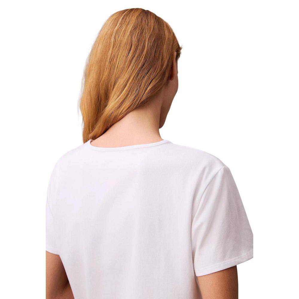 Calvin Klein Jeans White Recycled Cotton T-Shirt | Regal Royce