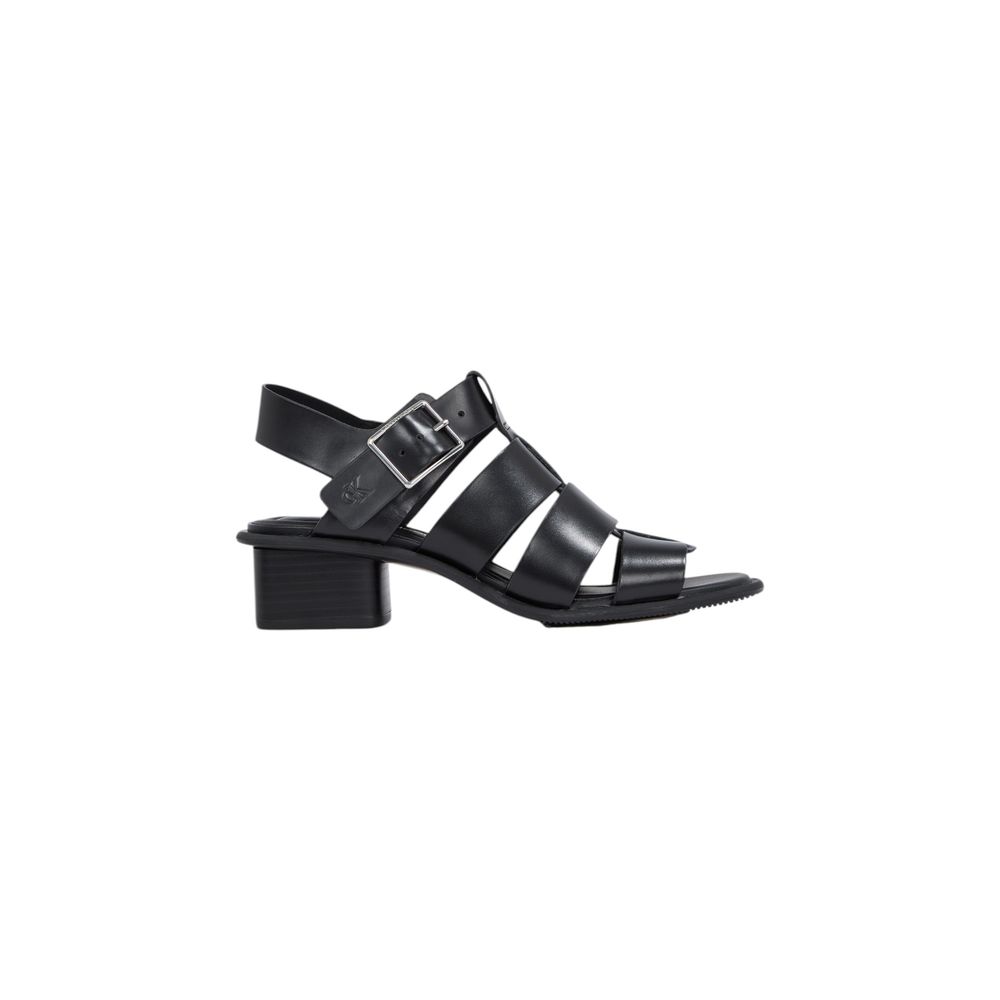 Calvin Klein Jeans Black Polyester Flat Sandals