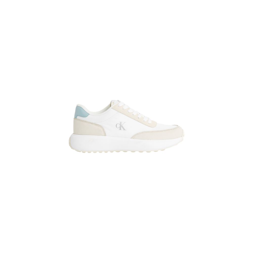 Calvin Klein Jeans Cream Leather Athletic Sneakers | Regal Royce