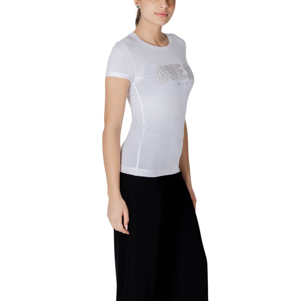 Guess White Cotton T-Shirt | Regal Royce