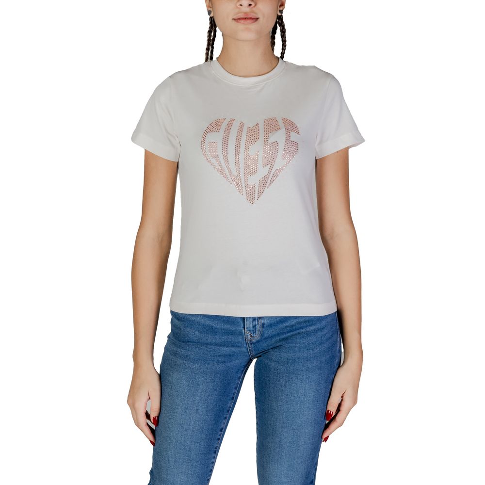 Guess Active Cream Cotton T-Shirt | Regal Royce
