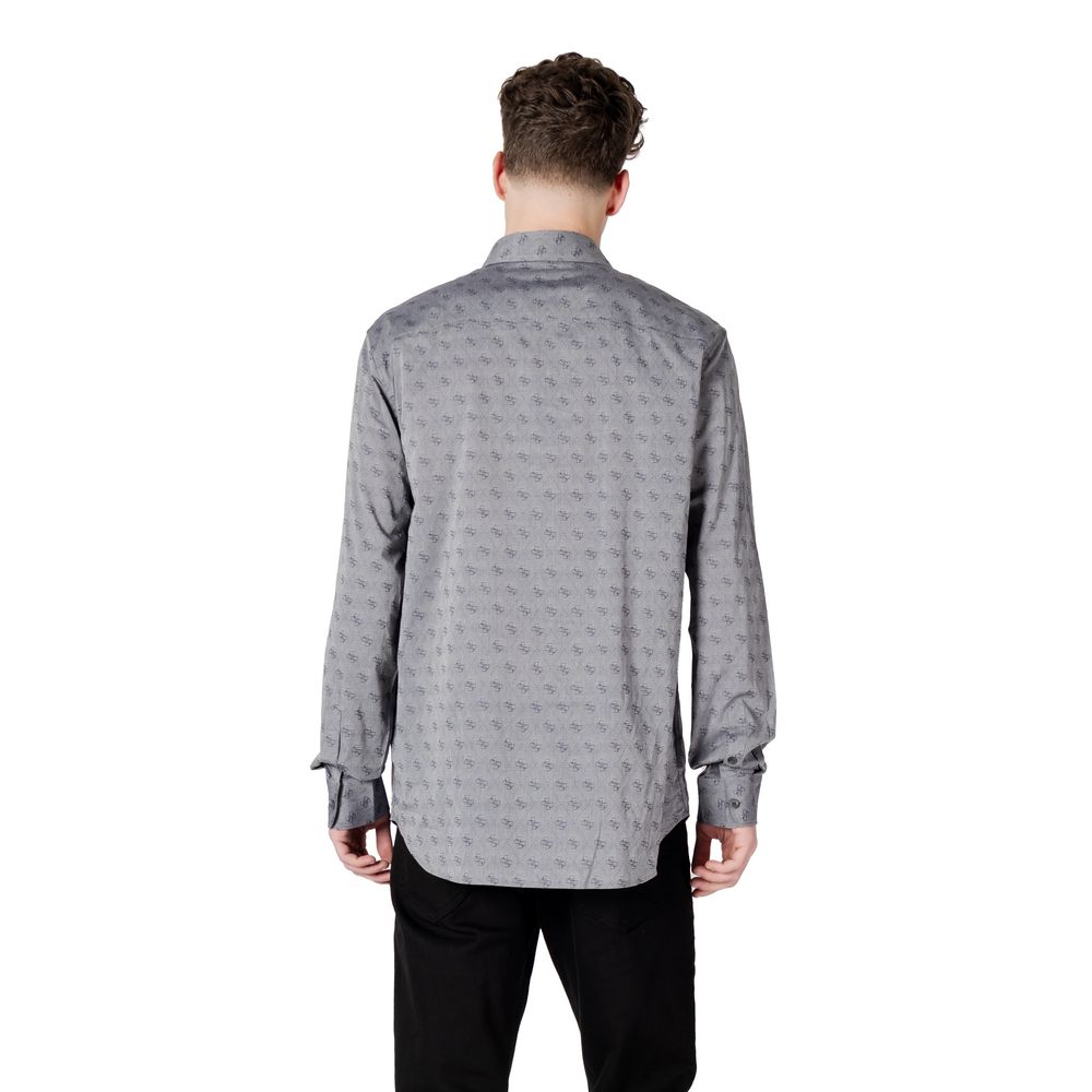 Guess Gray Cotton Pattern Shirt | Regal Royce