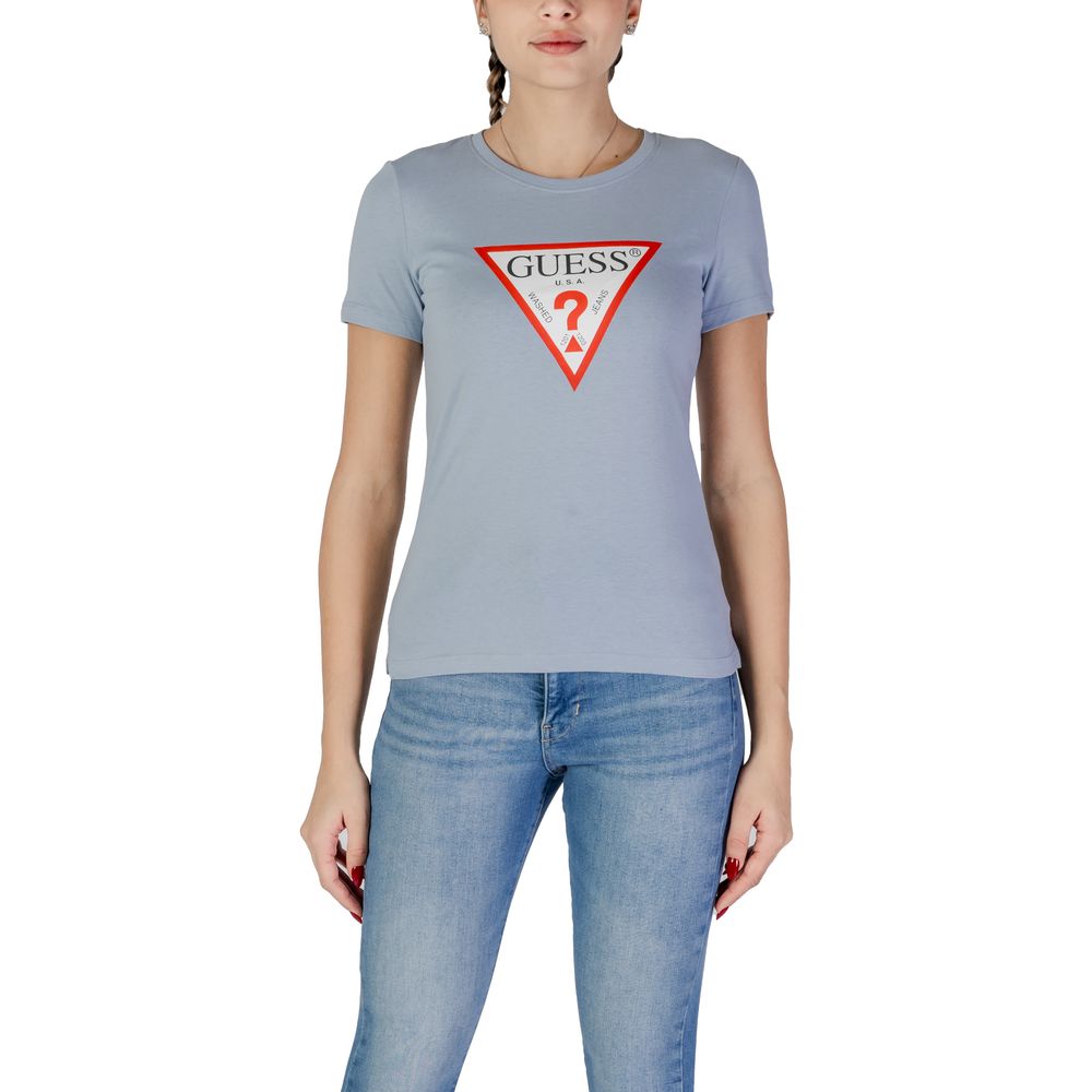 Guess Blue Cotton T-Shirt | Regal Royce