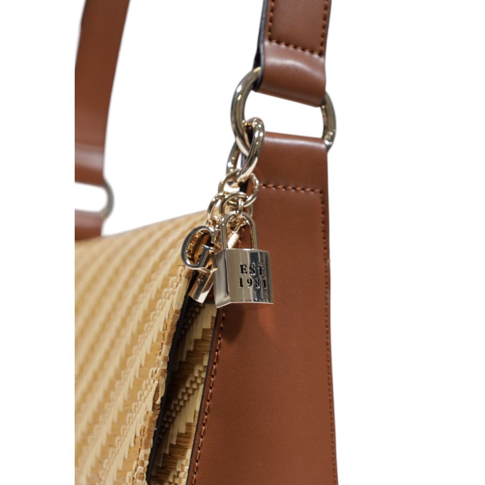 Guess Beige Polypropylene Handbag | Regal Royce