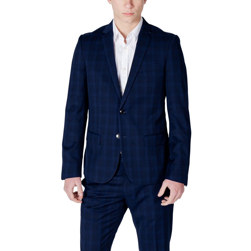Antony Morato Blue Polyester Blazer | Regal Royce