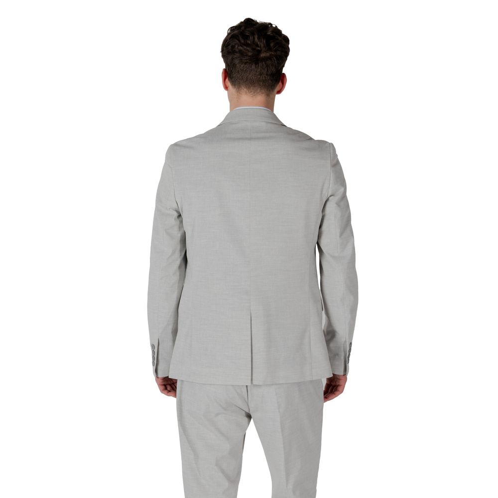 Antony Morato Gray Polyester Blazer | Regal Royce