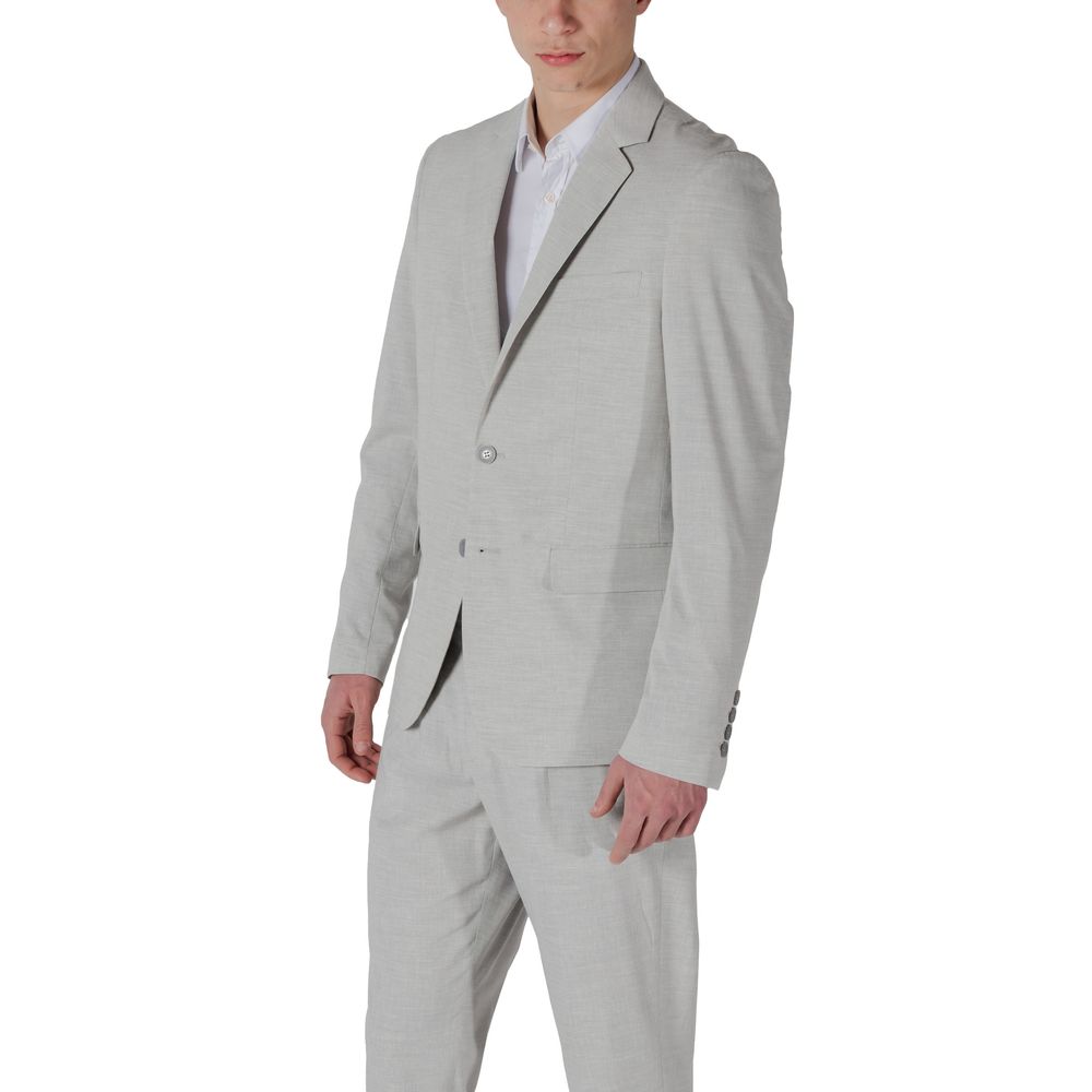 Antony Morato Gray Polyester Blazer | Regal Royce